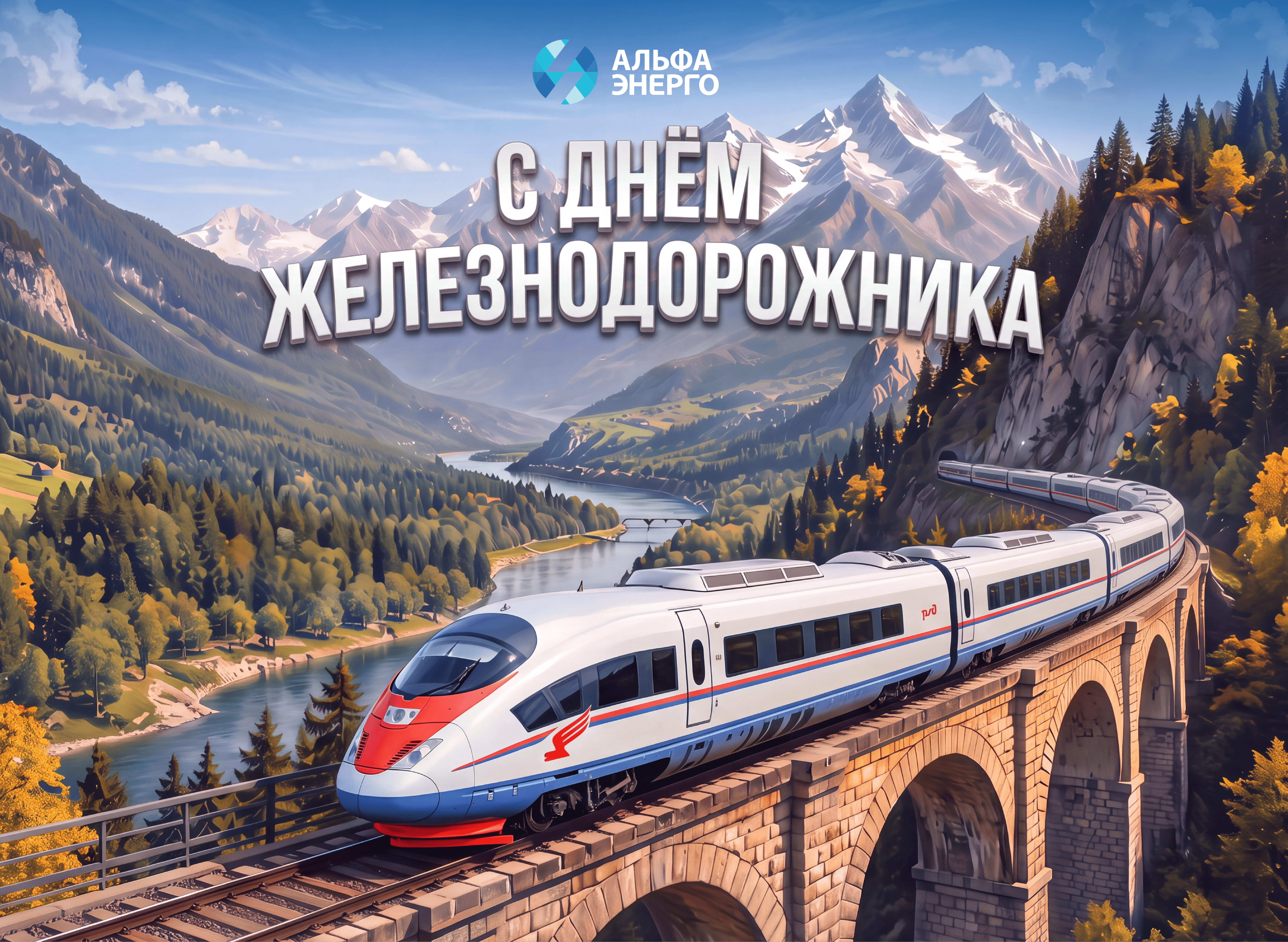 Поздравляем вас с Днём железнодорожника!